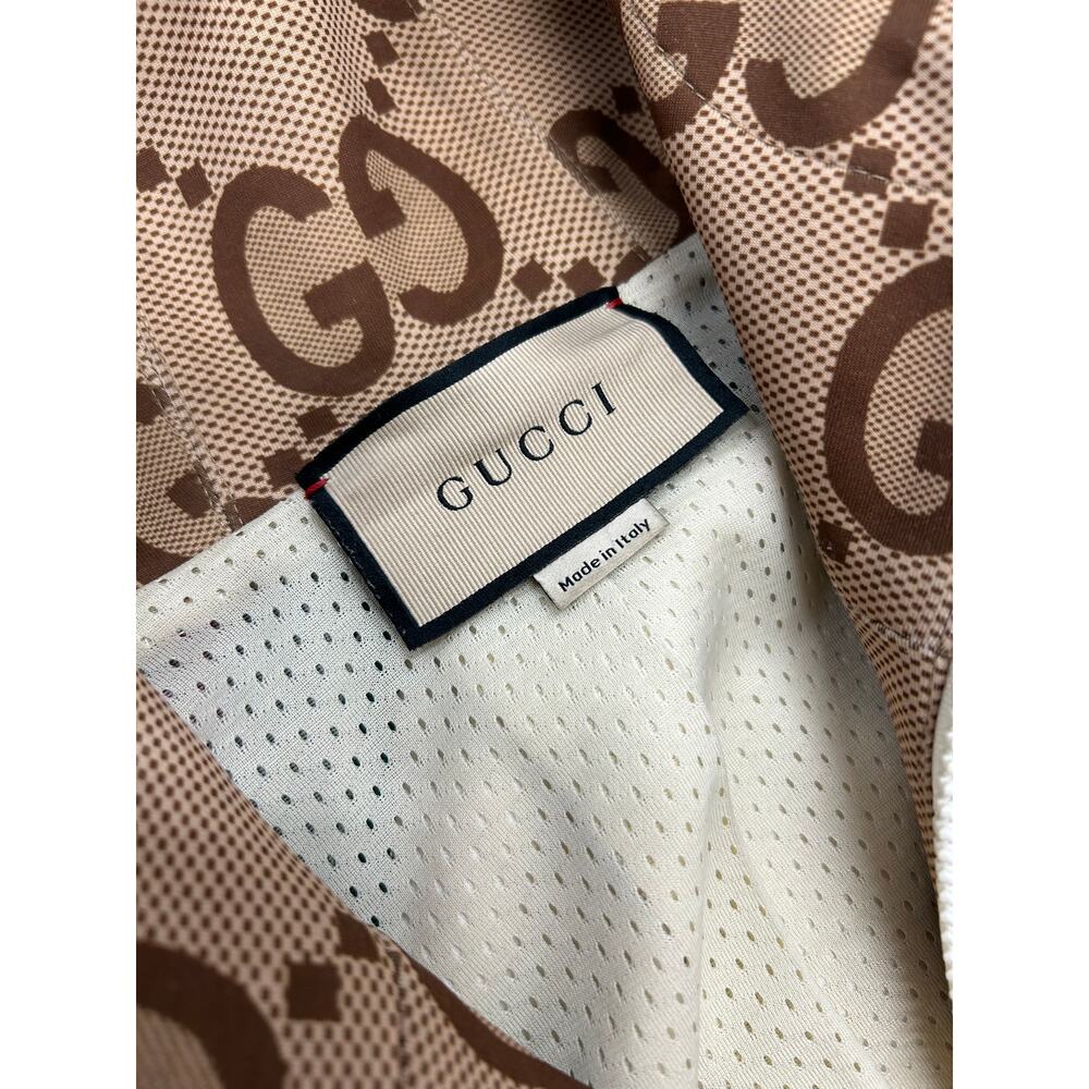 GUCCI Jumbo GG Zipped Hoodie Sweater Brown size XL SF - Picture 5 of 12